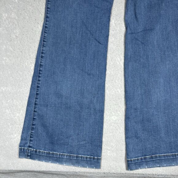 Torrid Bombshell Flare Jeans Premium Stretch High-Rise Womens 18 Tall 36x33 Blue - Picture 11 of 14
